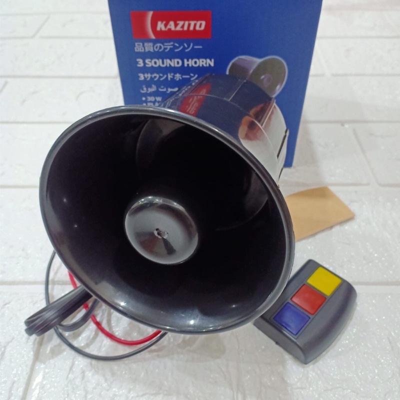 Klakson Toa Klakson Sirene Patwal Toa Polisi 3 Suara  Klakson Toa 3 Suara 12V Mobil / Motor