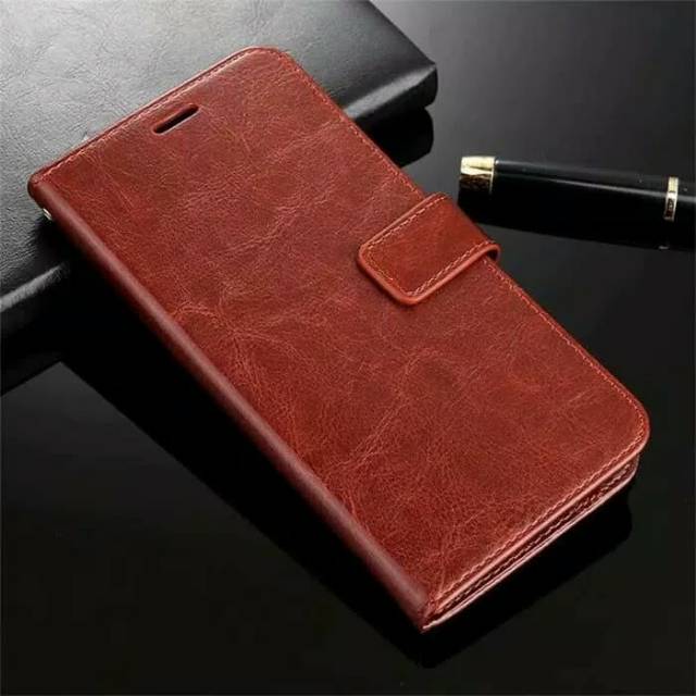 Flip Cover Wallet Kancing Samsung Galaxy A8 STAR Cover Kulit Leater Case