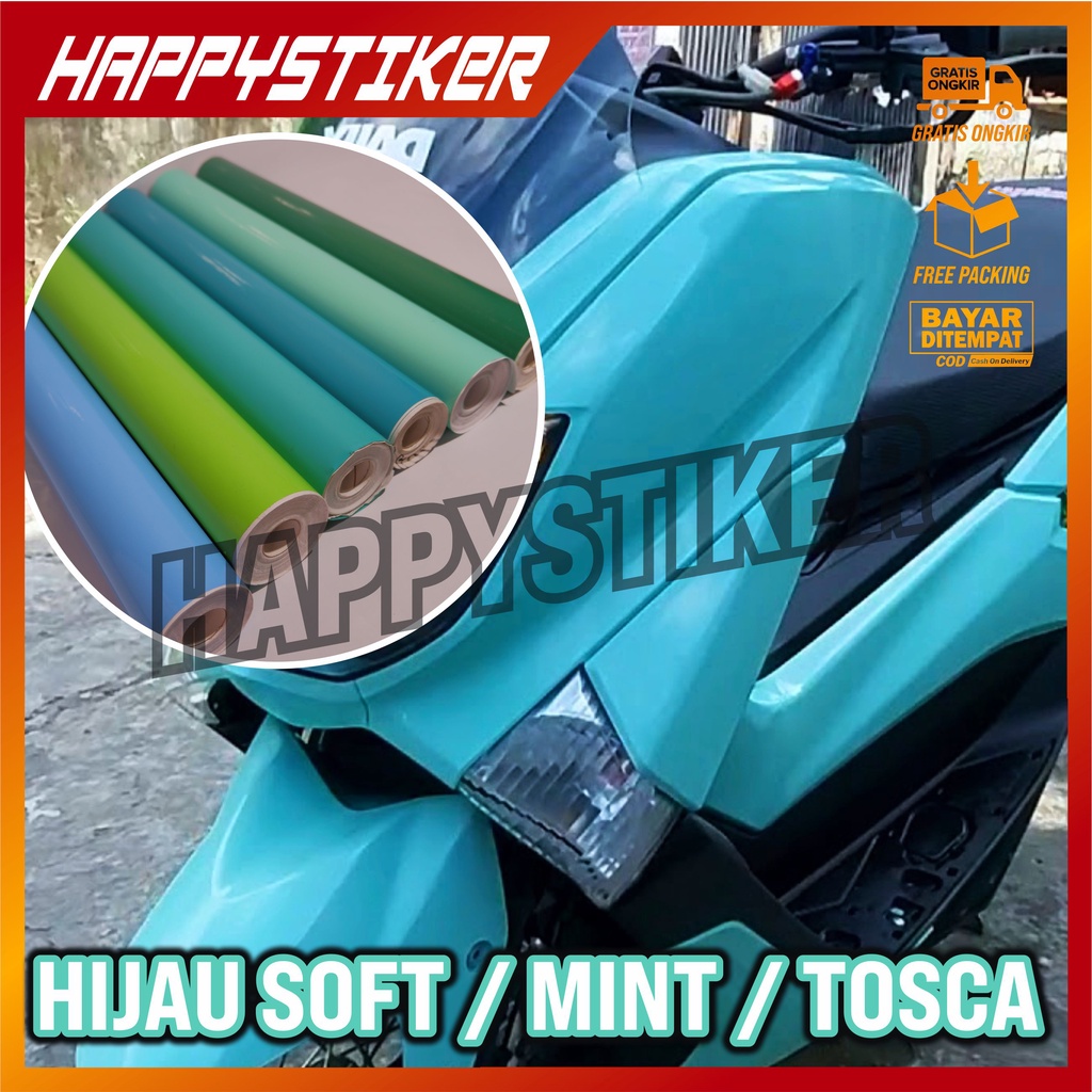 Sticker Skotlet Hijau tosca / Skotlet Hijau Mint / Sticker Tosca Blue