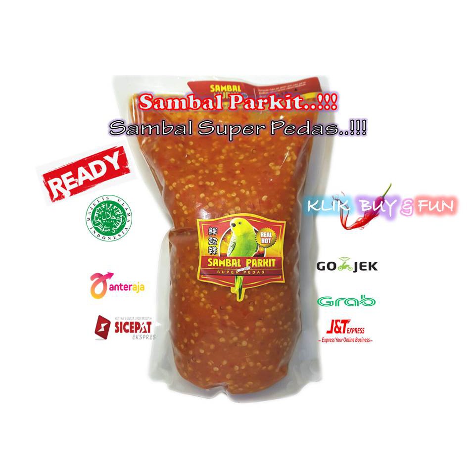 

Sambal Parkit Super Pedas 1000 ml dgn Biji Cabai