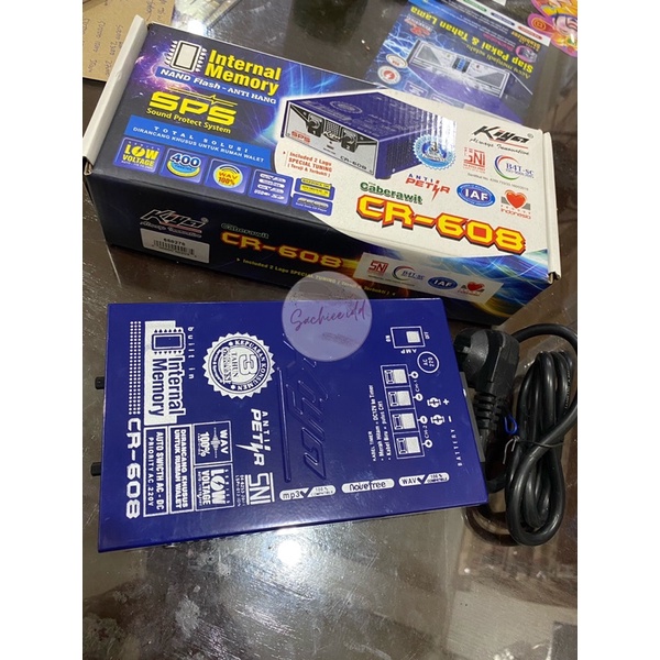 [KIYA] Ampli KIYA CR 608 Walet Anti Petir Memori Internal Lengkap Suara Panggil dan Inap