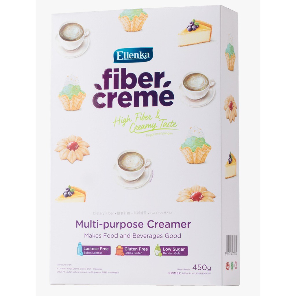 

Fiber Creme Ellenka Multi Prupose Creamer 450gr Ketofriendly Halal
