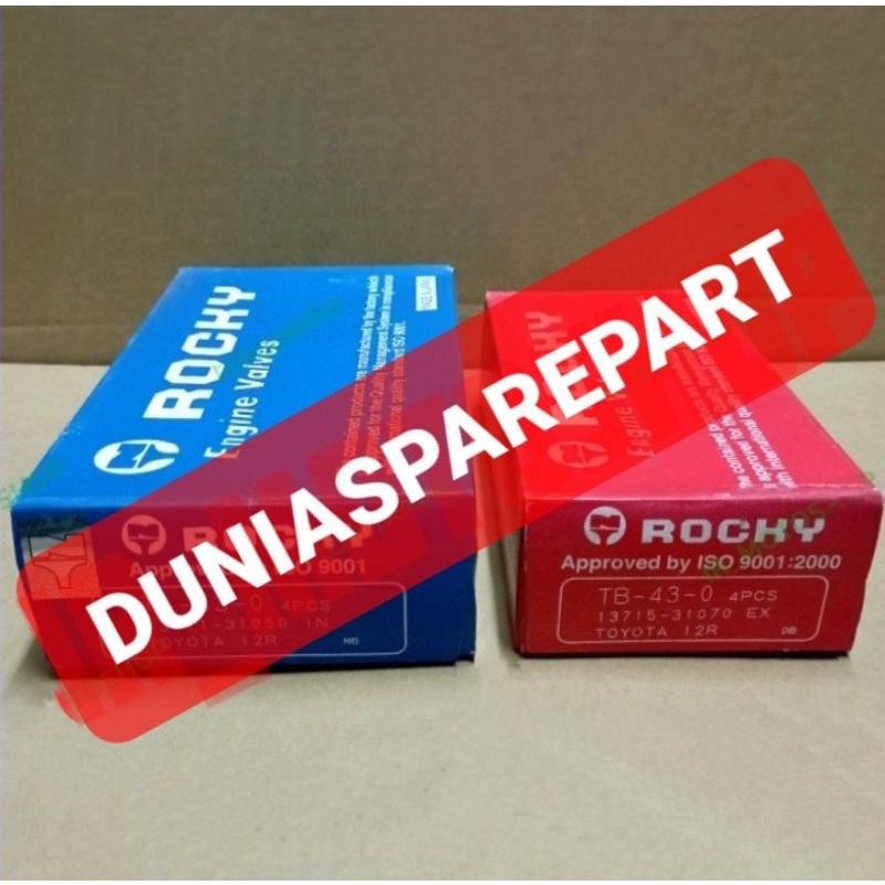 KLEP ROCKY VALVE TOYOTA HIACE BENSIN 12R