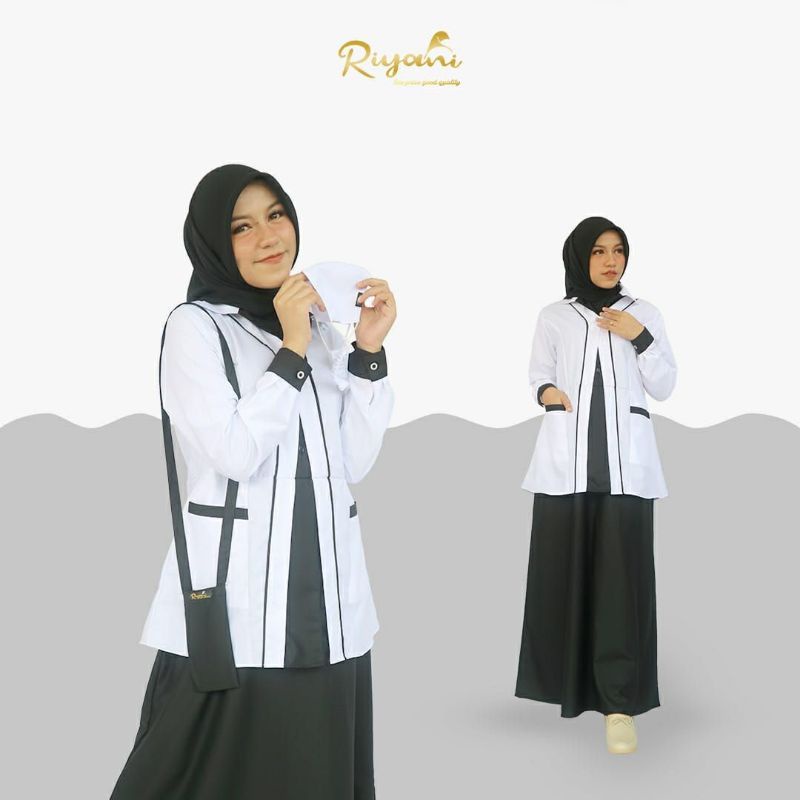 GAMIS HITAM PUTIH RIYANI