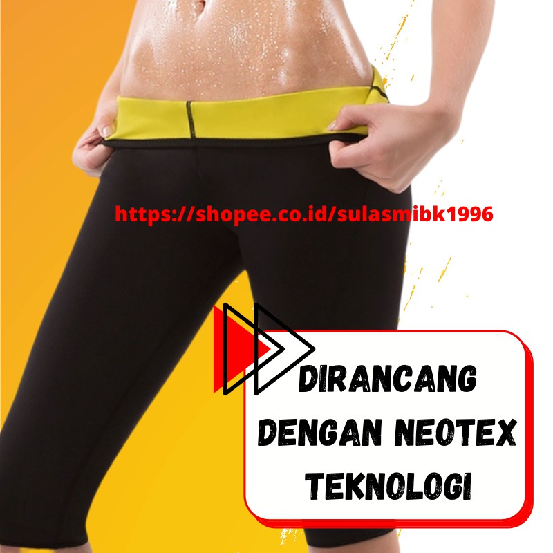 Korset Celana Pelangsing Perut Hot Shaper Pants Celana Pembakar Lemak Korset Pengecil Tubuh