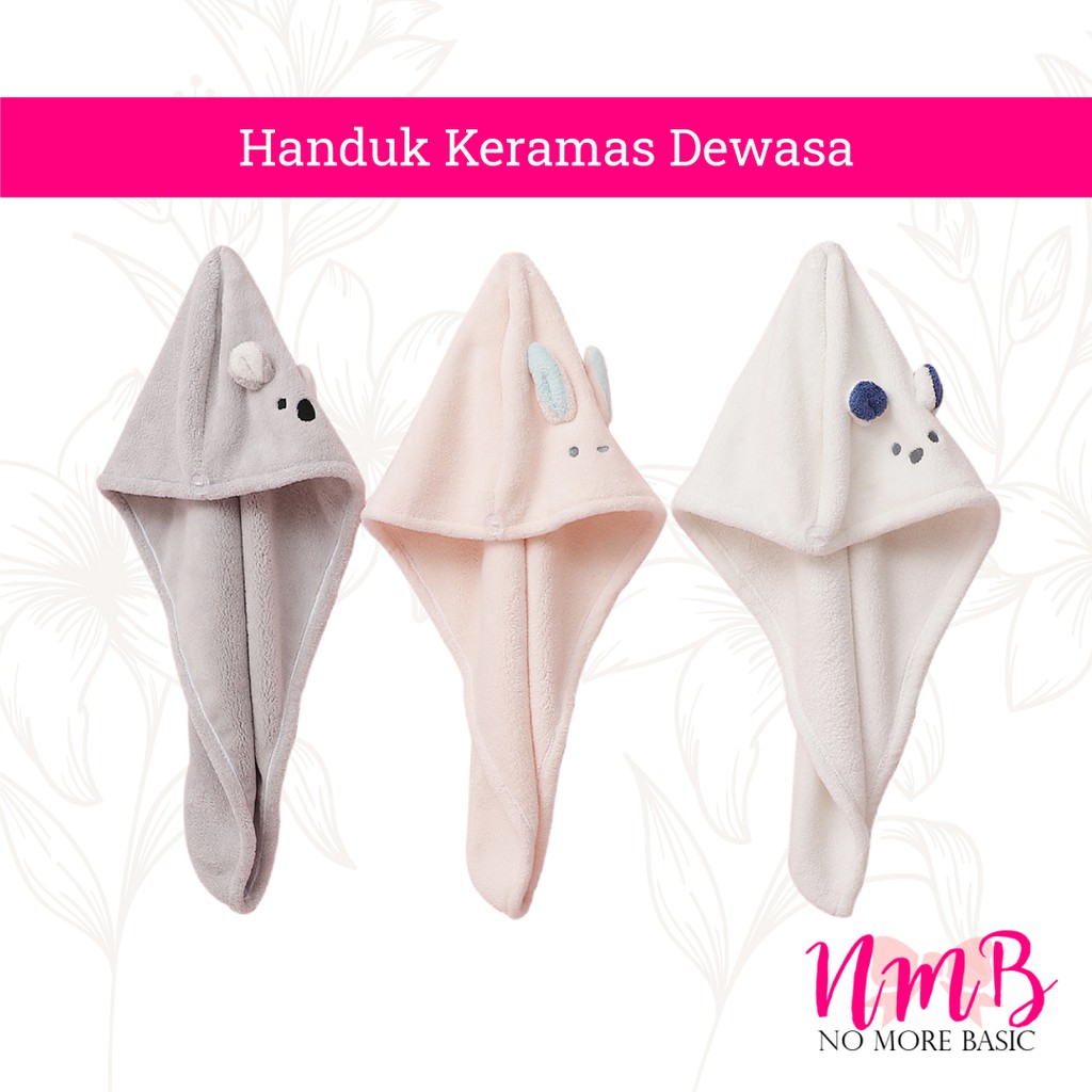 Handuk Keramas Topi Keramas Handuk Pengering Rambut Handuk Pengering Ukuran Dewasa