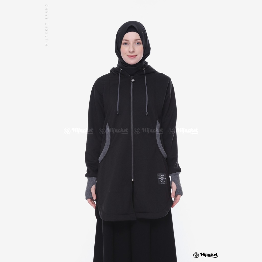 Hijacket Elektra Series Origilal Jaket Hijabers Bahan Premium Fleece yang 