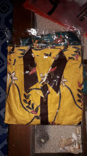 Qnunbatik Batik Family/keluarga Dress Naura Madura Kuning