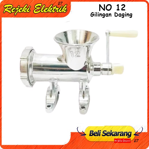 Gilingan Daging Manual No 12 Penggiling Daging Serbaguna Q2