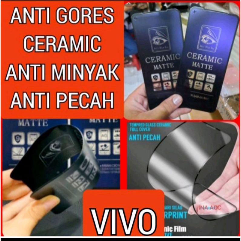 TEMPER GLASS ANTI GORES/ANTI MINYAK TIPE VIVO y91/y30 Dll