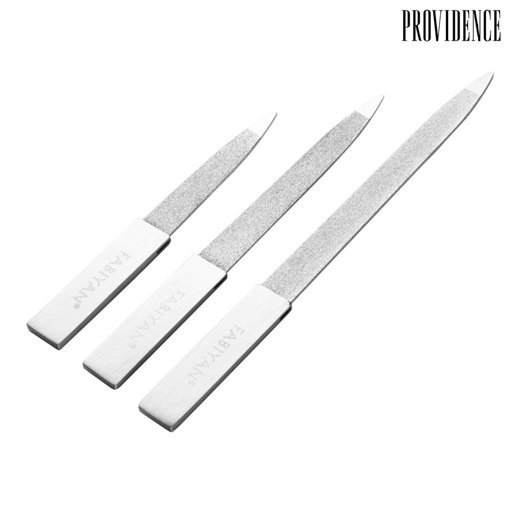 Providence Stainless Steel Nail Art File Cuticle Pusher Remover Double Sides Scrub Buffer