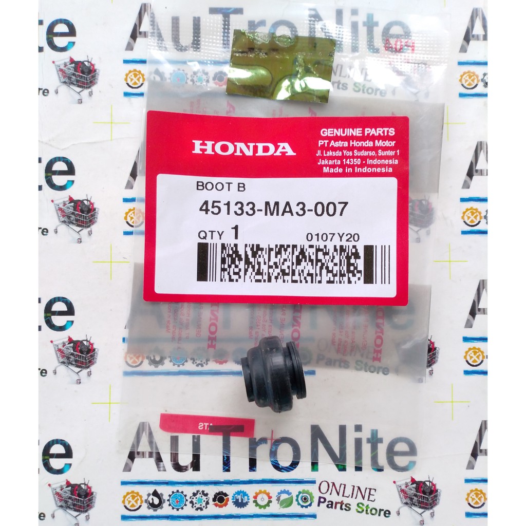 Karet Dust Seal Boot B Kaliper Nissin 45133-MA3-007 Original Honda Genuine Parts AHM 45133MA3007