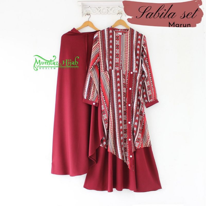 Gamis Sabila set syar'i by Mumtaz hijab (free cadar)