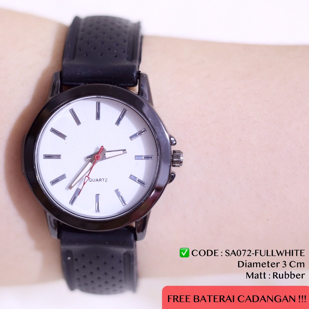 Jam tangan wanita rubber karet sporty murah  SA072