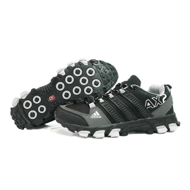 sepatu sport adidas ax2 original premium black greey