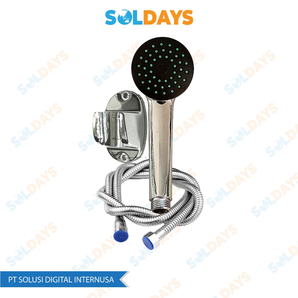 Stop Kran Air 1 Cabang Stainless / Selang Fleksible / Paket Bundling