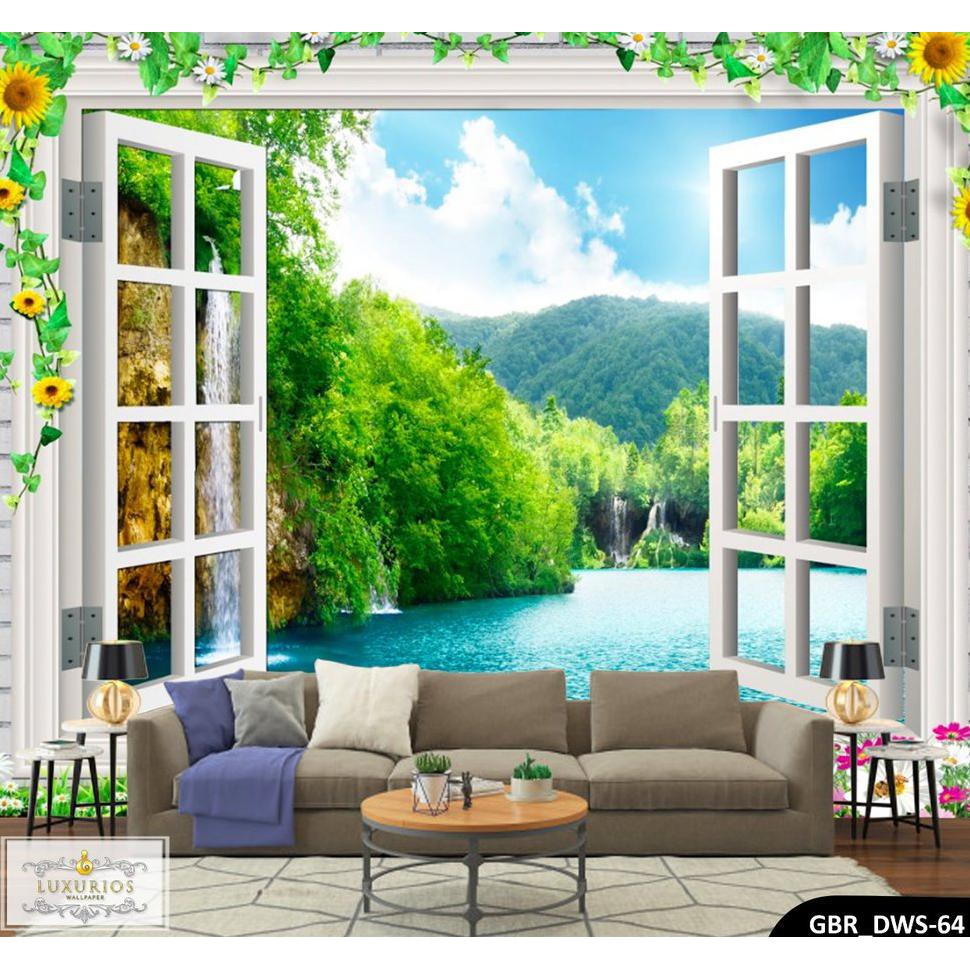 Terlaris Wallpaper 3d Wallpaper Dinding Custom Pemandangan Alam 4
