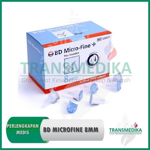 Jarum Insulin / BD microfine / micro fine pen needle 31 G X 8MM (BIRU) / Ultrafine
