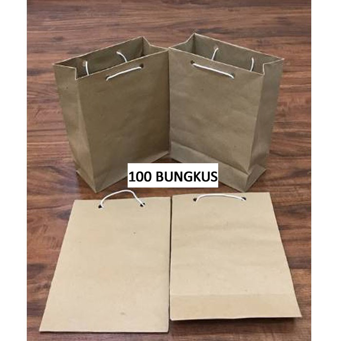 

Paperbag Coklat Polos Kecil Murah / Kantong Kertas Cokelat Packing Souvenir Custom Motif Kado Kraft