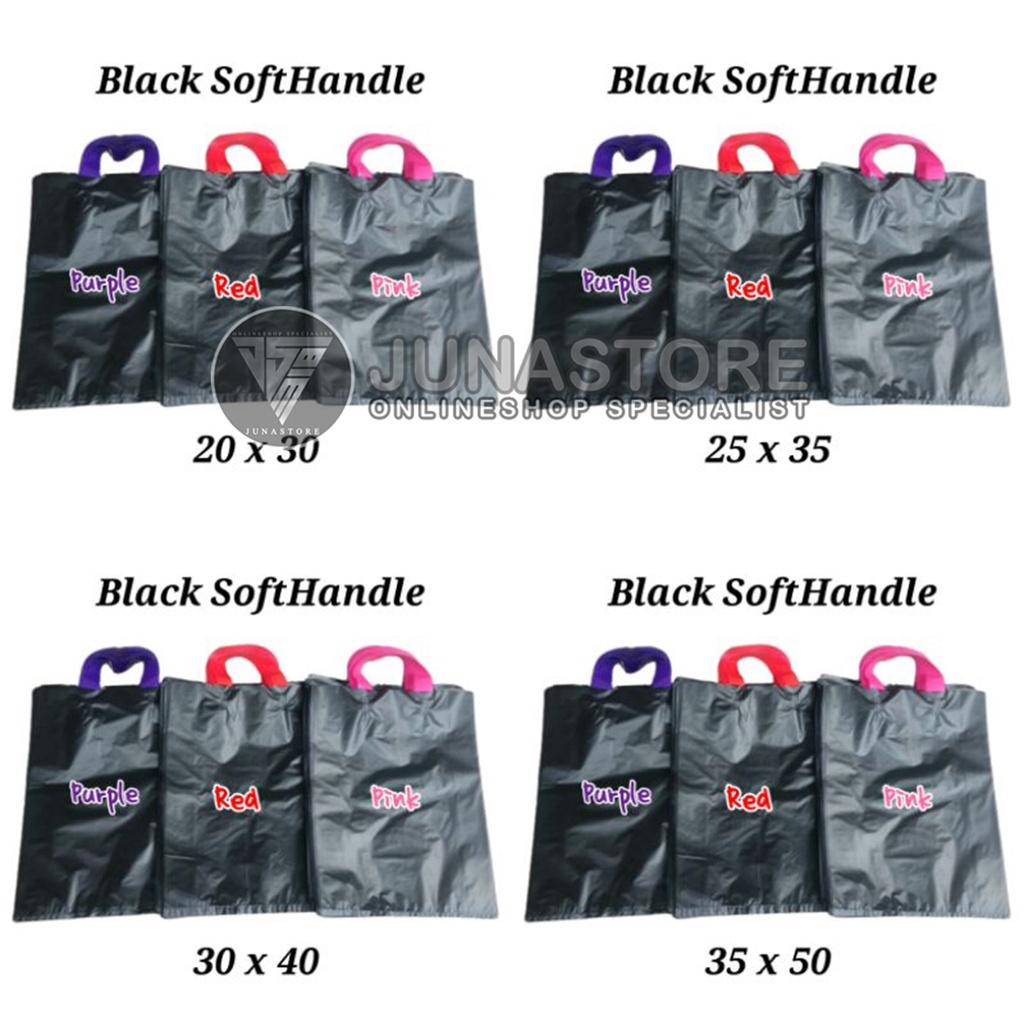 Plastik Shopping Bag / Plastik Soft Handle Kantong Putih REA 35x50