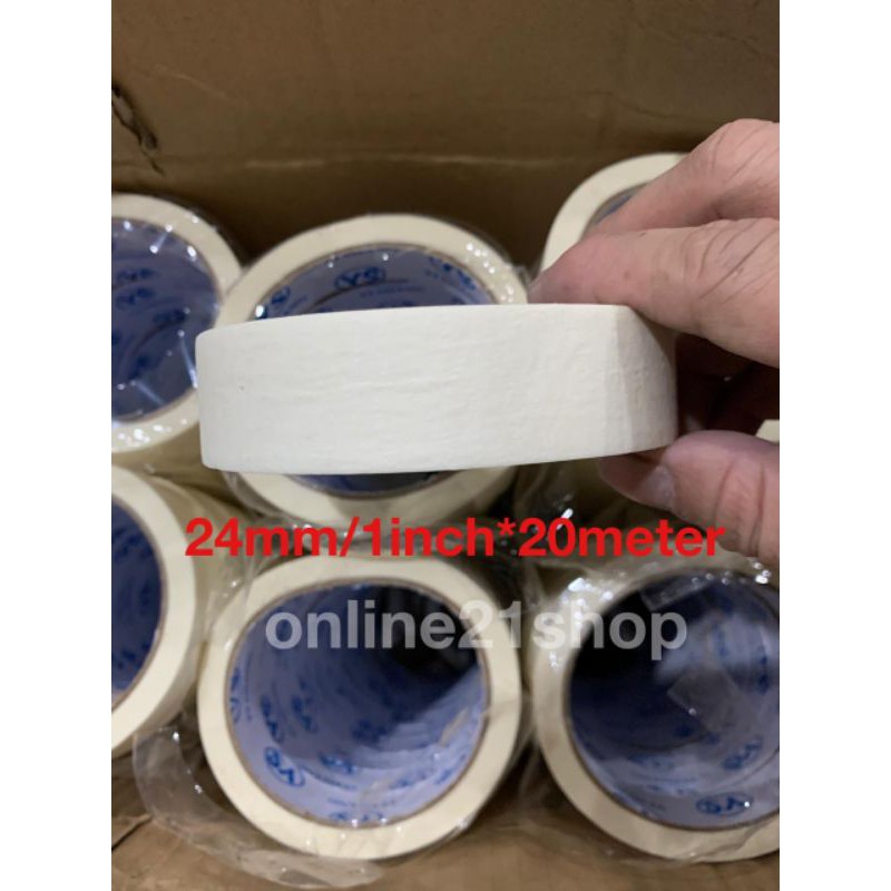 MASKING TAPE 24MM LAKBAN KERTAS 24MM/1INCH × 20 METER YS