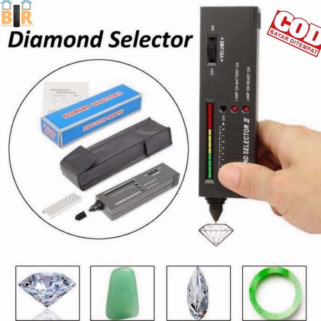 Diamond Selector Ⅱ Alat Deteksi Gemstone Berlian Pengukur Batu Akik Tester Moissanite