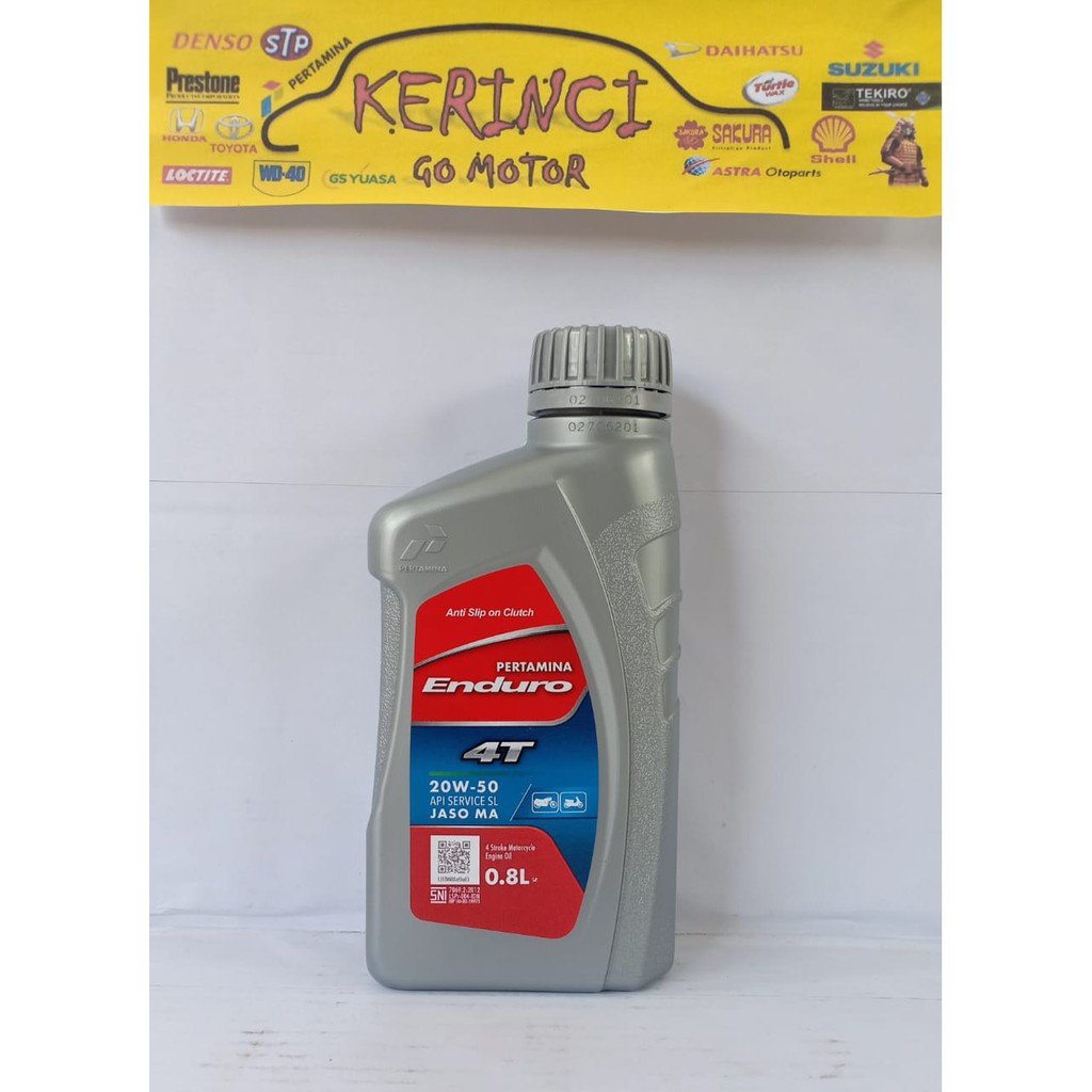 OLI ENDURO 4T 0.8L PERTAMINA - OLI MOTOR ENDURO 4T 20W-50 0.8L