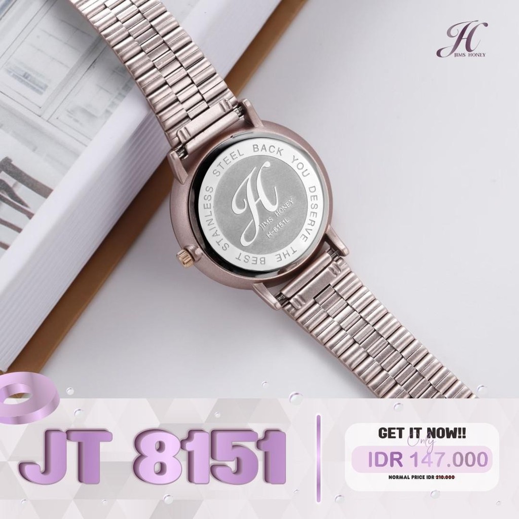 JIMS HONEY JAM TANGAN WANITA JT 8151 (FREE BOX+BATERAI)