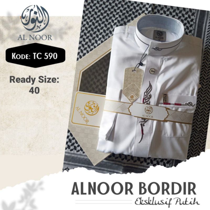 gamis jubah Al NOOR bordir dewasa dan remaja