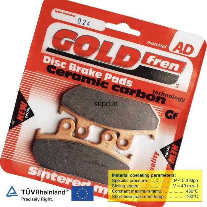 Kampas Rem Depan Cagiva Canyon 500 600 Elefant GOLDfren 024 F0105