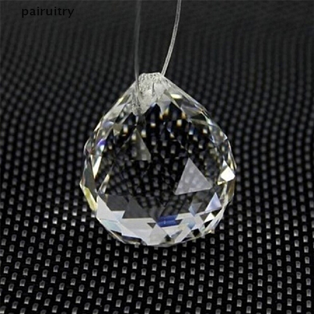 Prt Bola Kristal Prisma Gantung 20mm Untuk Dekorasi Tirai Pernikahan PRT