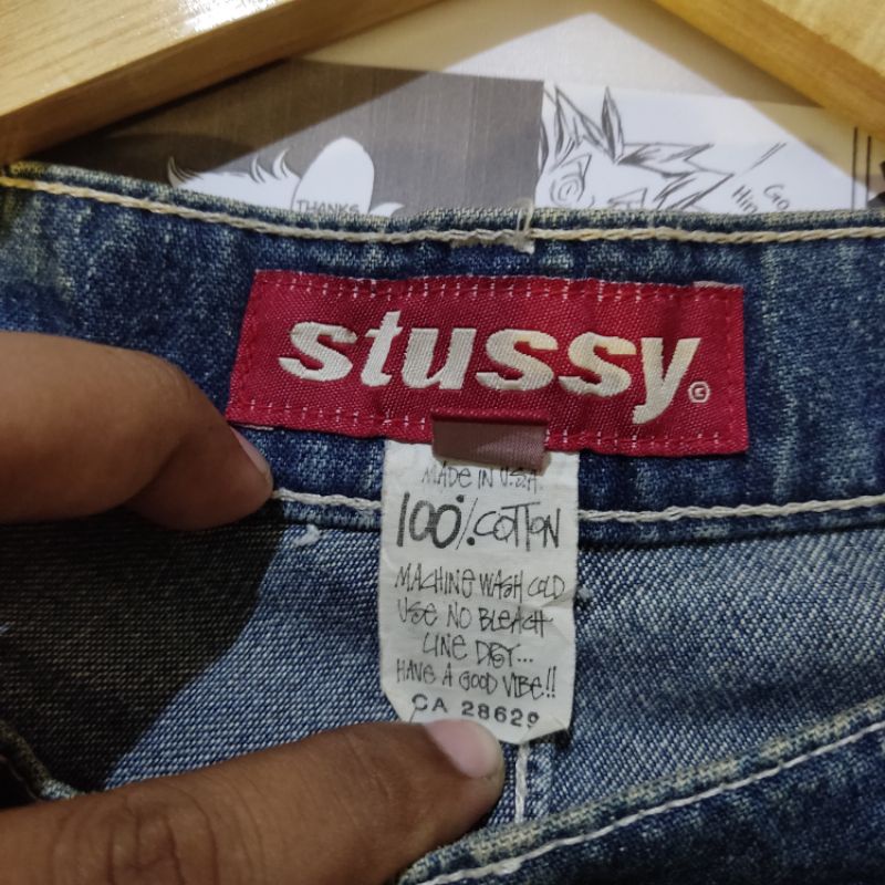 celana pendek cargo stussy second