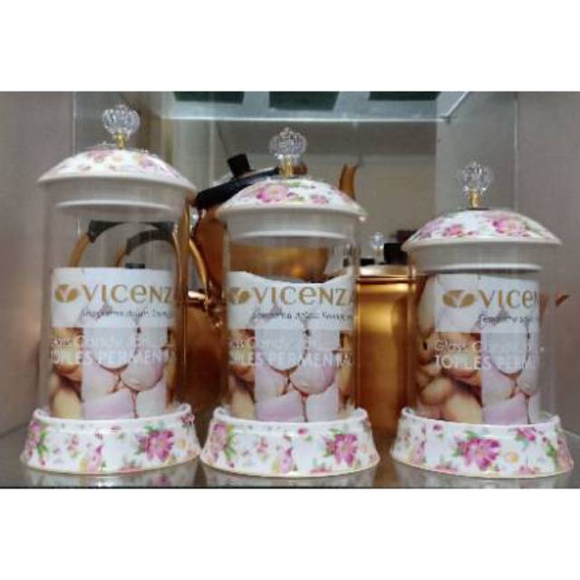 Toples Kue Lebaran Vicenza motif shabby, terlariss. Beli 2 set 500.000