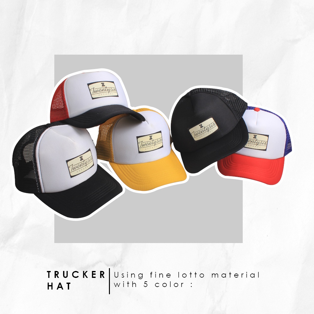 Topi jaring distro original pria wanita / topi trucker distro / topi dewasa warna PUTIH MERAH BIRU