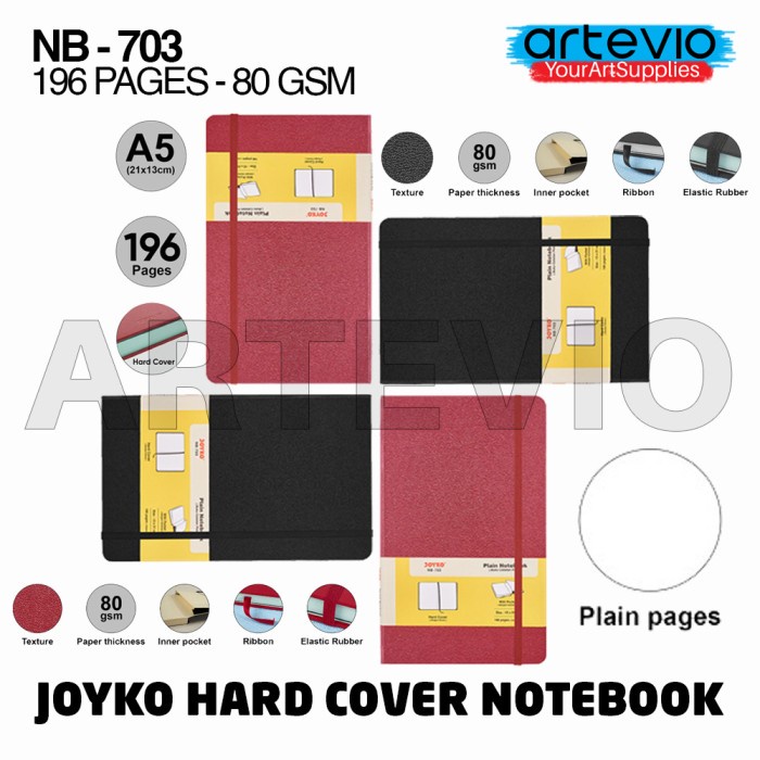 

[RESTOCK] Buku Sketsa Notebook Buku Tulis Catatan Diary Agenda Joyko Hard Cover - Merah