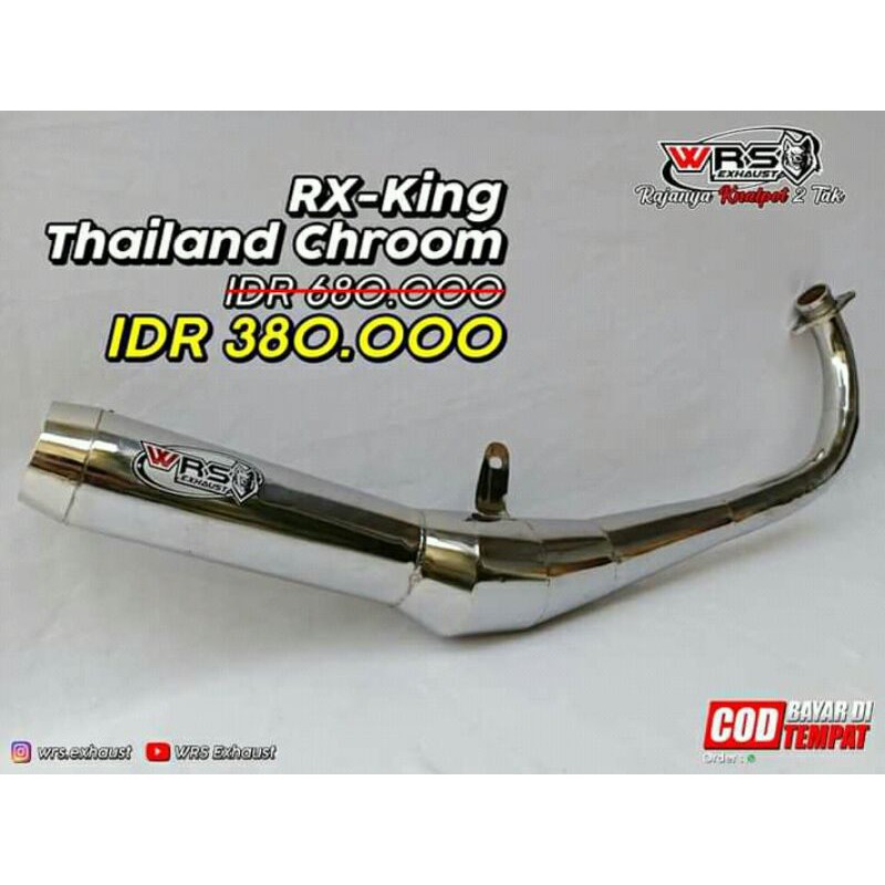 KNALPOT RACING RX KING THAILAND PLAT