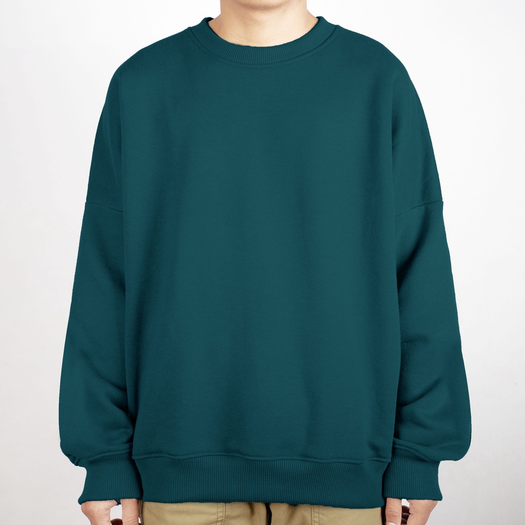 Crewneck Boxy Oversized Forest Green