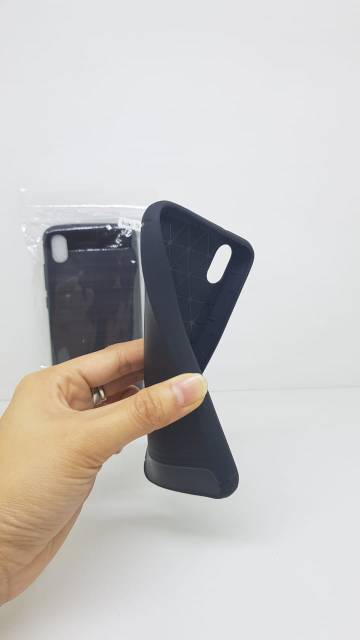 Slim Fit Carbon Xiaomi Redmi 7A 5.45 inchi Soft Case Carbon Xiaomi 7A Fiber Multi Carbon ANTI MELAR