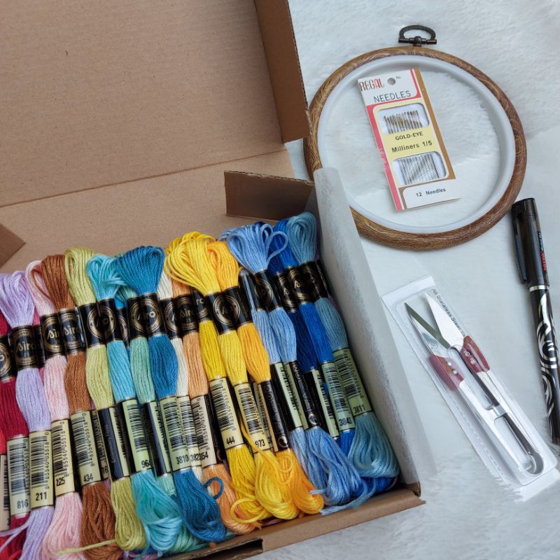 Paket benang sulam merk Airo