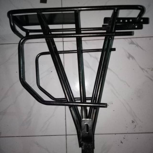 Bagasi sepeda boncengan almunium Depan belakang