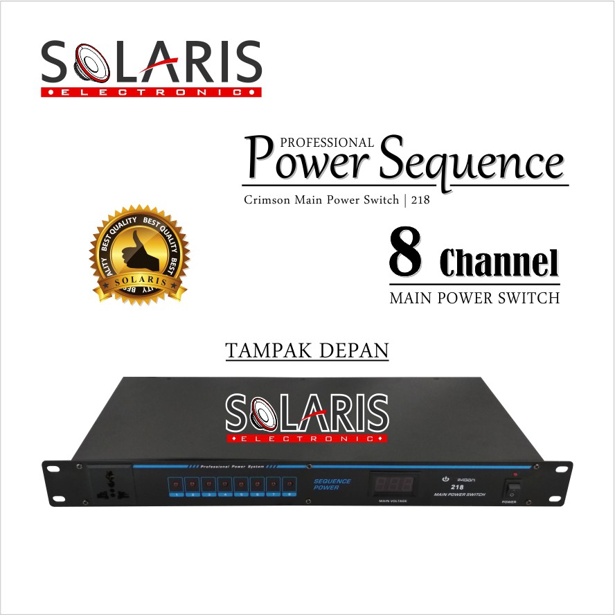 POWER SEQUENCE CONTROLLER 8 Channel CRIMSON 218