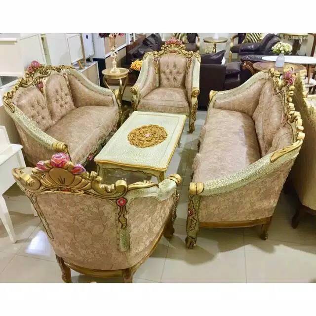 Kursi tamu sofa Ganesha jati