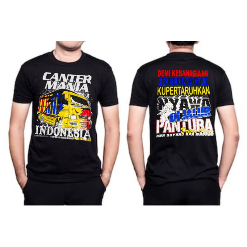 Kaos distro Canter mania Indonesia / kaos canter mania / kaos gambar canter mania / kaos indonesia