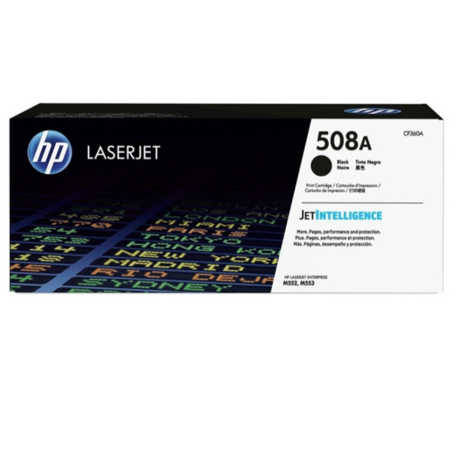 TINTA PRINTER TONER LASERJET HP 508A BLACK COLOUR ORIGINAL PRO M577c, M577z M553dn, M553n, M553x, M5