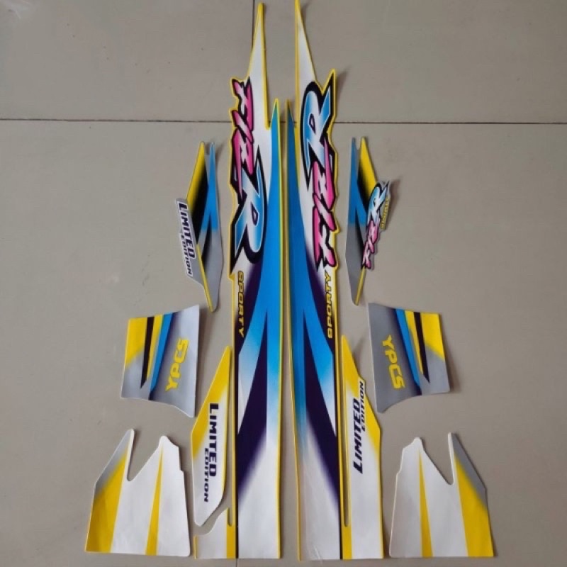 Striping / Sticker lis body Yamaha fizr / fiz r / f1zr F1zr limited edition LE kuning hitam
