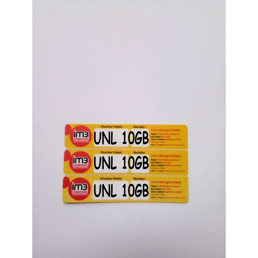 VOUCHER INDOSAT 10GB + UNLIMITED APPS