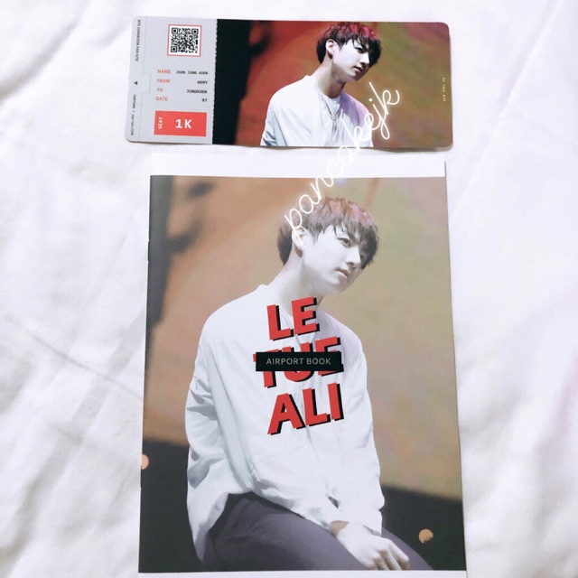[ READY‼️ ] bts fansite goods jungkook ticket // mini photobook letuali