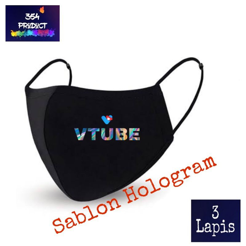 Masker 3 Lapis - Vtube / Hologram