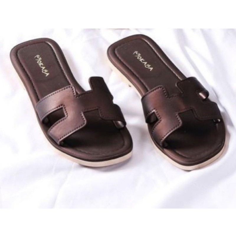 Sandal Slop H Polos Mokaya Import HPS 8856-494-1