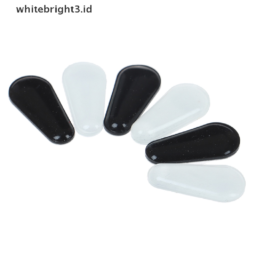 (whitebright3.id) 10 Pasang Bantalan Hidung Kacamata Bahan Silikon Anti Slip